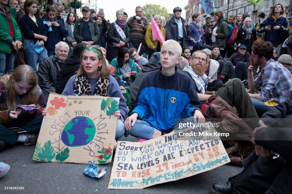 Extinction Rebellion Climate Change Action In London