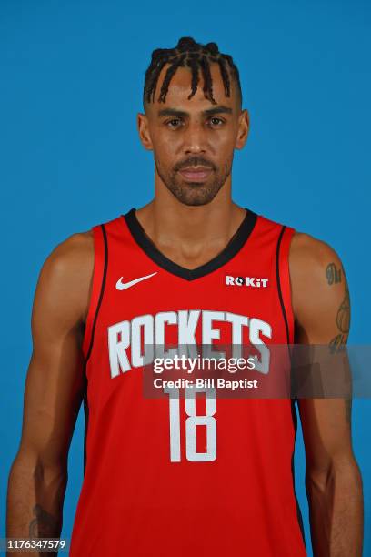Thabo Sefolosha of the Houston Rockets poses for a head shot on October 16, 2019 at Toyota Center in Houston, Texas. NOTE TO USER: User expressly...