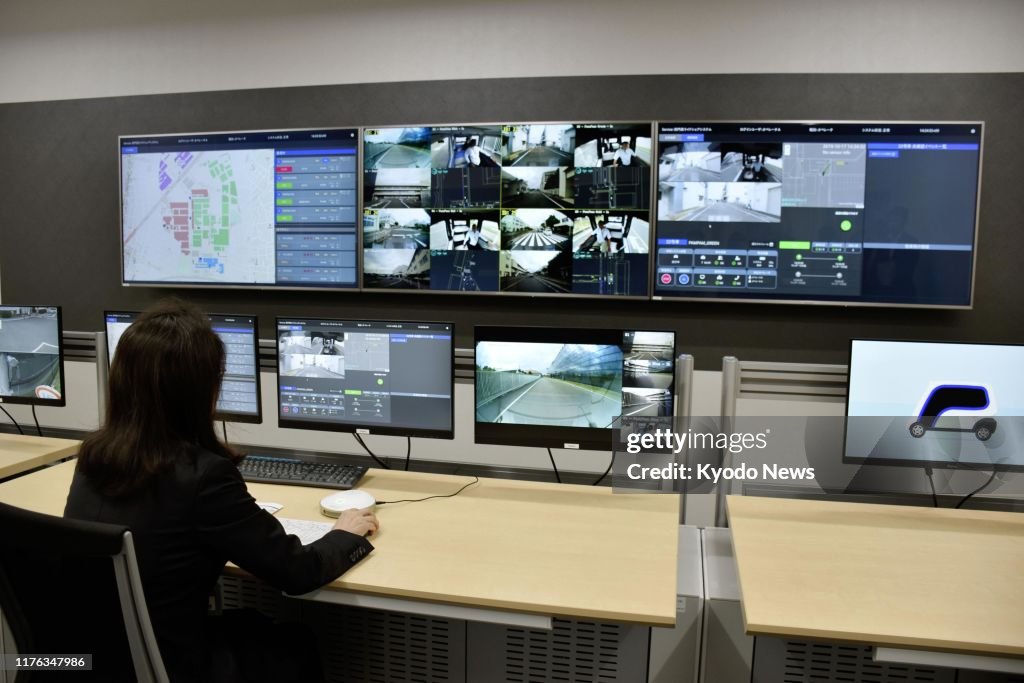 Self-driving vehicles at Panasonic headquarters