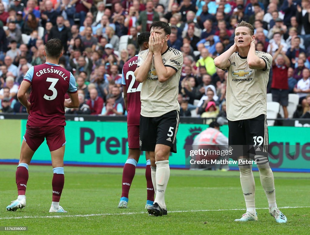 West Ham United v Manchester United - Premier League
