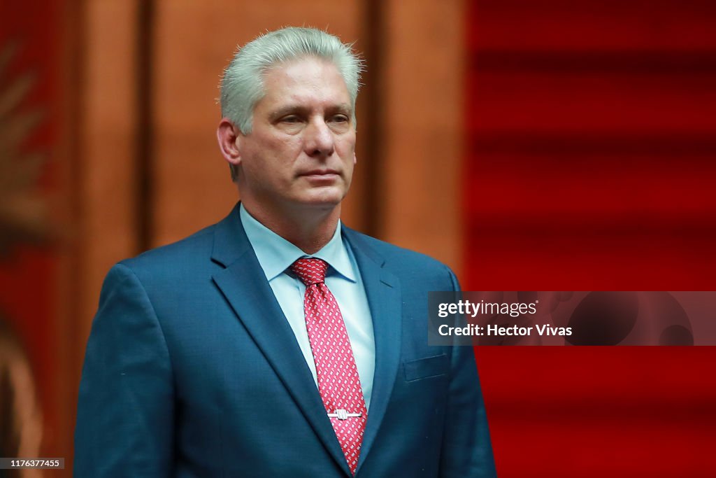 President of Cuba Miguel Mario Díaz-Canel Bermudez Visits Mexico