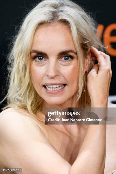 Nina Hoss attends 'Dars Vorspiel ' premiere during 67th San Sebastian Film Festiva at Kursaal, San Sebastian on September 22, 2019 in San Sebastian,...