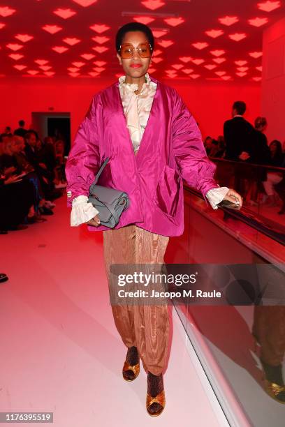 Tamu McPherson attends the Gucci show during Milan Fashion Week Spring/Summer 2020 on September 22, 2019 in Milan, Italy.