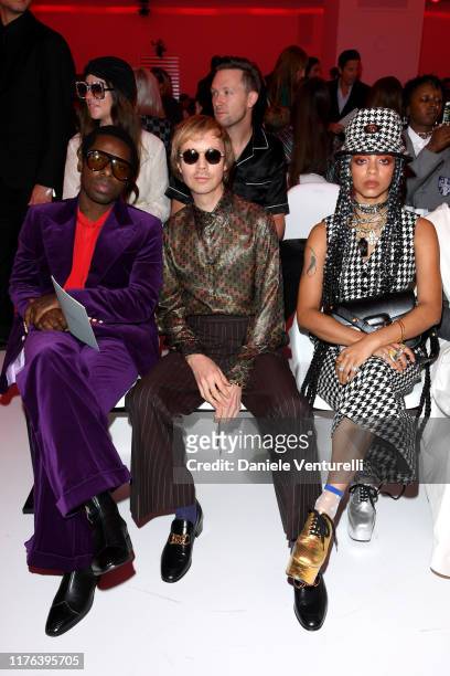 Curtis Harding, Beck and Kelsey Lu attend the Gucci show during Milan Fashion Week Spring/Summer 2020 on September 22, 2019 in Milan, Italy.
