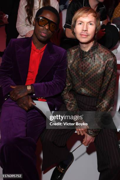 Curtis Harding and Beck attend the Gucci show during Milan Fashion Week Spring/Summer 2020 on September 22, 2019 in Milan, Italy.