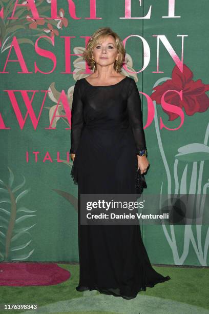 Alberta Ferretti attends the Green Carpet Fashion Awards during the Milan Fashion Week Spring/Summer 2020 on September 22, 2019 in Milan, Italy.