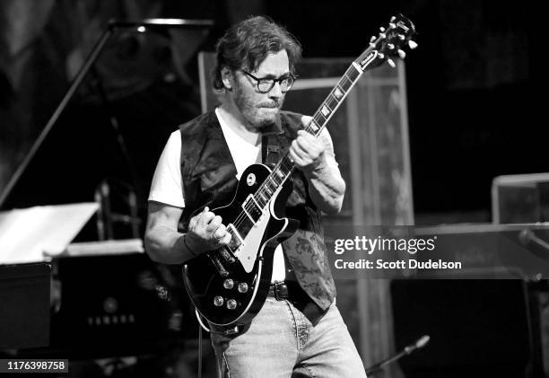 Jazz musician Al Di Meola performs onstage during the 'Past, Present and Future' tour at The Canyon on September 20, 2019 in Agoura Hills, California.