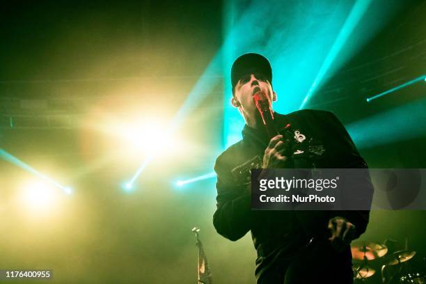 Blackbear, real name Matthew Tyler Musto, performs live at Fabrique on October 17, 2019 in Milan, Italy. Blackbear is an American singer, songwriter,...