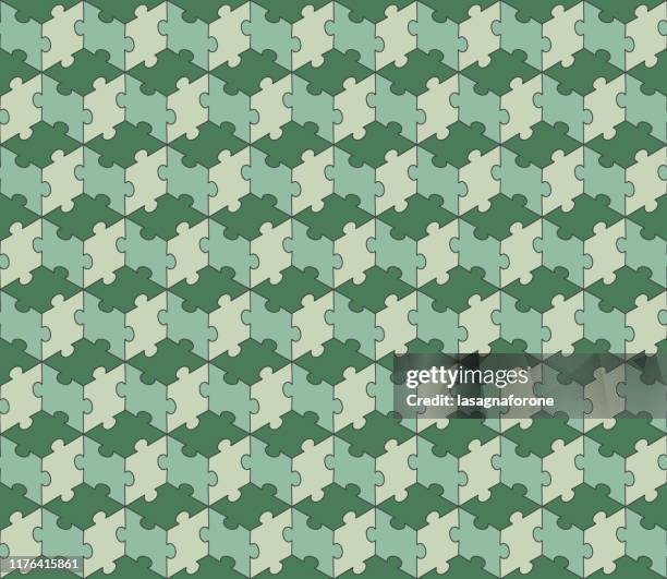 seamless jigsaw pattern vector - rubix cube stock illustrations