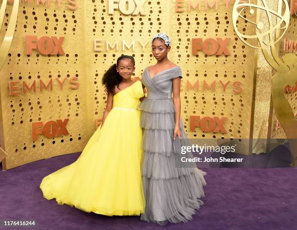 Faithe Herman and Eris Baker attend the 71st Emmy Awards at Microsoft Theater on September 22, 2019 in Los Angeles, California.