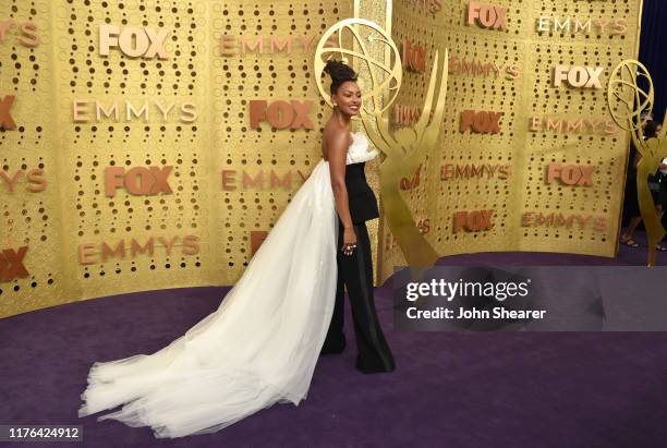 Melanie Liburd attends the 71st Emmy Awards at Microsoft Theater on September 22, 2019 in Los Angeles, California.