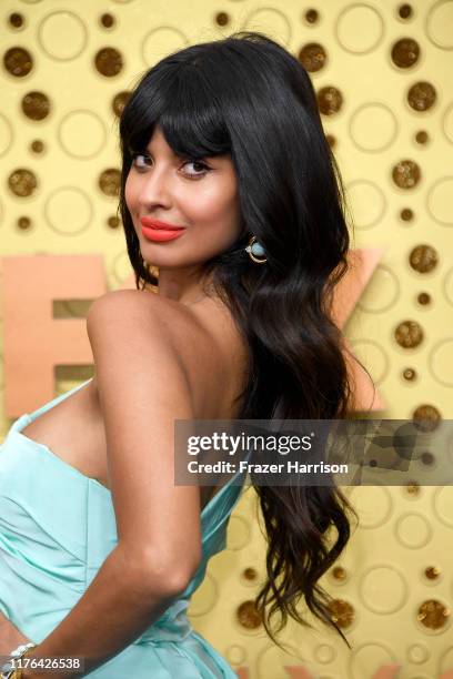 Jameela Jamil attends the 71st Emmy Awards at Microsoft Theater on September 22, 2019 in Los Angeles, California.