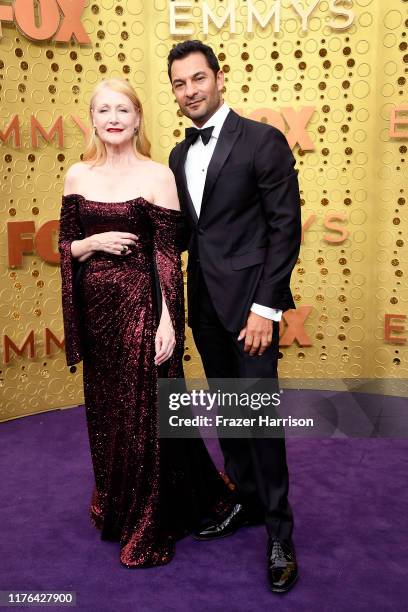 Patricia Clarkson and Darwin Shaw attend the 71st Emmy Awards at Microsoft Theater on September 22, 2019 in Los Angeles, California.