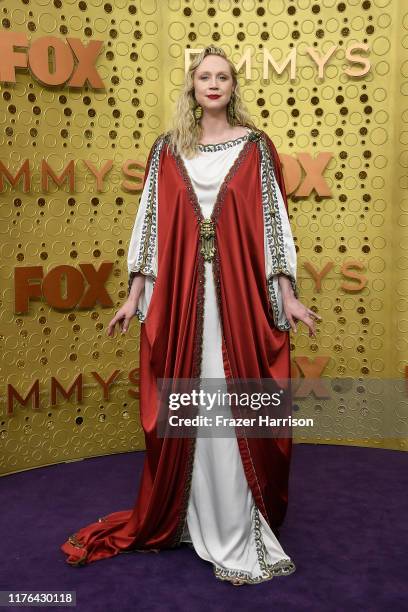 Gwendoline Christie attends the 71st Emmy Awards at Microsoft Theater on September 22, 2019 in Los Angeles, California.