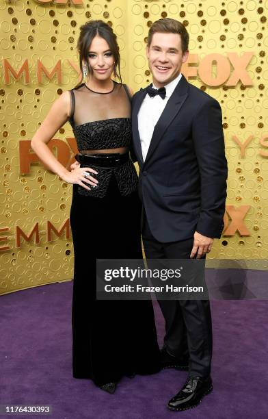 Chloe Bridges and Adam DeVine attend the 71st Emmy Awards at Microsoft Theater on September 22, 2019 in Los Angeles, California.