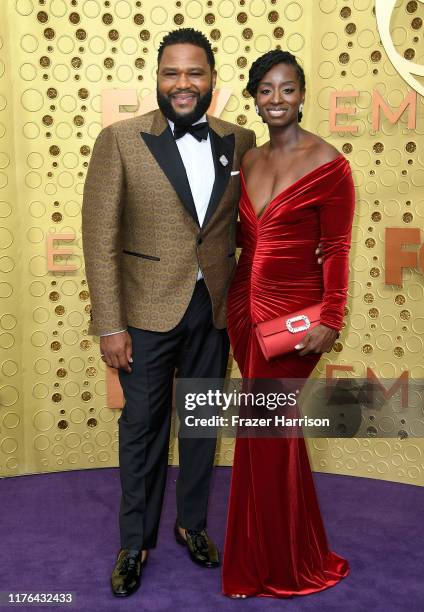 Anthony Anderson and Alvina Stewart attend the 71st Emmy Awards at Microsoft Theater on September 22, 2019 in Los Angeles, California.