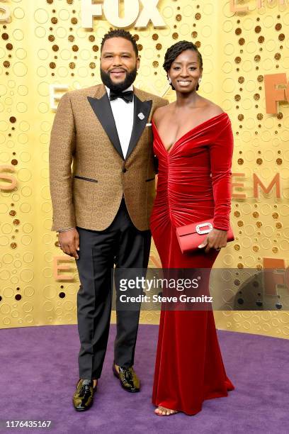 Anthony Anderson and Alvina Stewart attend the 71st Emmy Awards at Microsoft Theater on September 22, 2019 in Los Angeles, California.