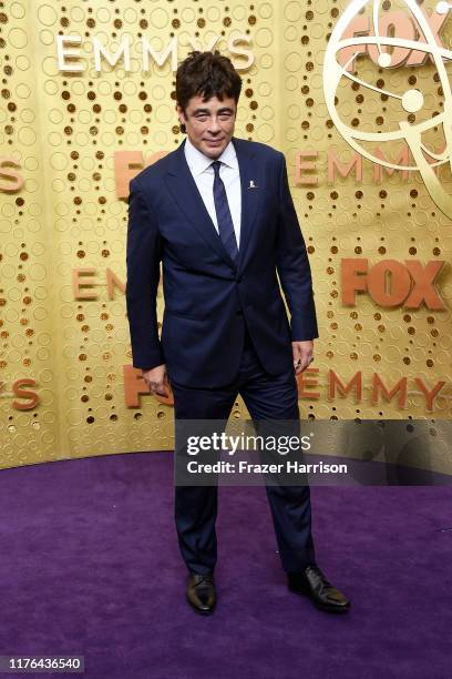 Benicio del Toro attends the 71st Emmy Awards at Microsoft Theater on September 22, 2019 in Los Angeles, California.