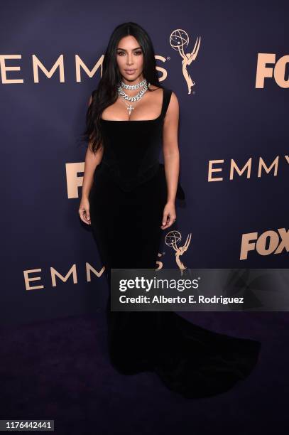 Kim Kardashian attends the 71st Emmy Awards at Microsoft Theater on September 22, 2019 in Los Angeles, California.