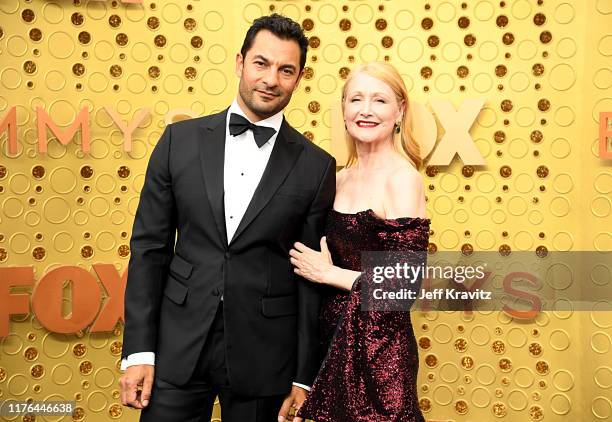 Darwin Shaw and Patricia Clarkson attend the 71st Emmy Awards at Microsoft Theater on September 22, 2019 in Los Angeles, California.