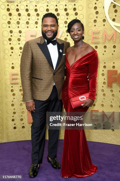 Anthony Anderson and Alvina Stewart attend the 71st Emmy Awards at Microsoft Theater on September 22, 2019 in Los Angeles, California.