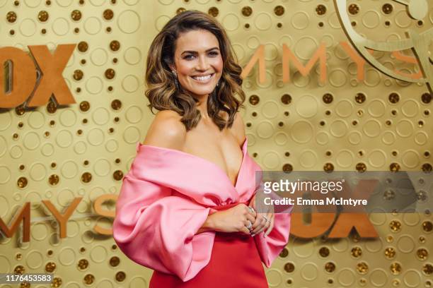 Mandy Moore arrives at the 71st Emmy Awards at Microsoft Theater on September 22, 2019 in Los Angeles, California.