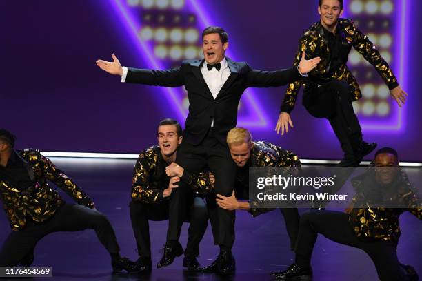 Adam DeVine performs onstage during the 71st Emmy Awards at Microsoft Theater on September 22, 2019 in Los Angeles, California.