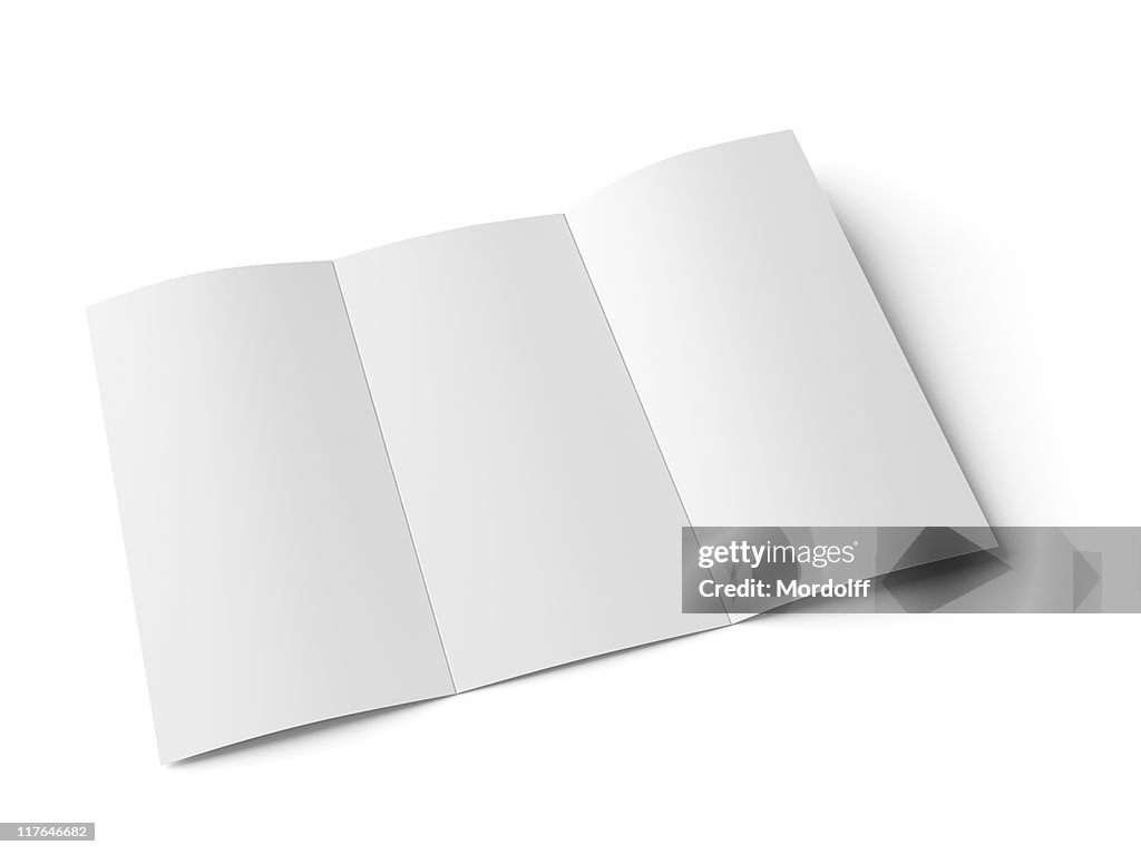 Blank booklet with scoring
