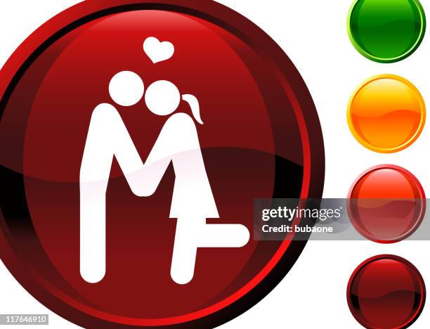 first kiss internet royalty free vector art - first kiss stock illustrations
