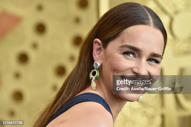 Emilia Clarke attends the 71st Emmy Awards at Microsoft Theater on September 22, 2019 in Los Angeles, California.
