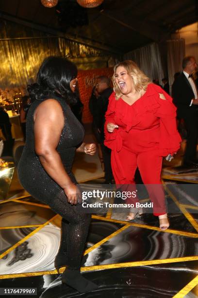 Britney Young and Kia Stevens attend the Netflix's 71st Emmy Awards After Party on September 22, 2019 in Hollywood, California.