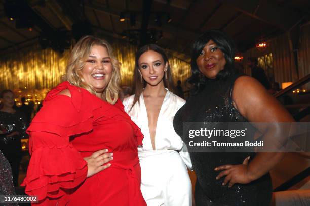 Britney Young, Britt Baron and Kia Stevens attend the Netflix's 71st Emmy Awards After Party on September 22, 2019 in Hollywood, California.