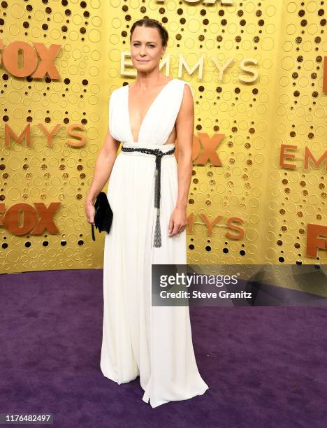 Robin Wright arrives at the 71st Emmy Awards at Microsoft Theater on September 22, 2019 in Los Angeles, California.