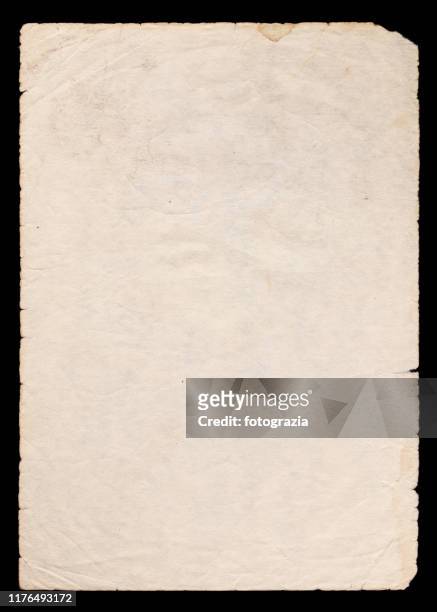 old paper on black background - the past stock pictures, royalty-free photos & images