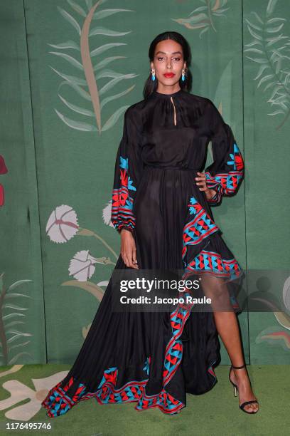 Lea T attends the Green Carpet Fashion Awards during the Milan Fashion Week Spring/Summer 2020 on September 22, 2019 in Milan, Italy.