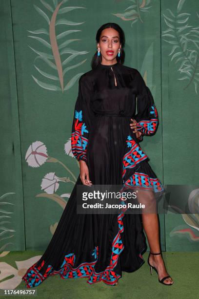 Lea T attends the Green Carpet Fashion Awards during the Milan Fashion Week Spring/Summer 2020 on September 22, 2019 in Milan, Italy.