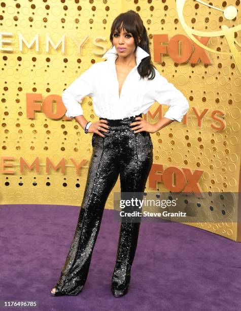 Kerry Washington arrives at the 71st Emmy Awards at Microsoft Theater on September 22, 2019 in Los Angeles, California.