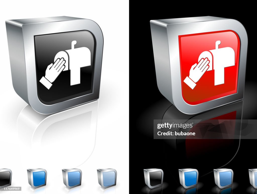 Mail fraud 3D royalty free vector art