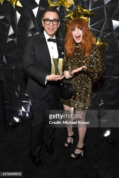 Fred Armisen and Natasha Lyonne attend the 2019 Netflix Primetime Emmy Awards After Party at Milk Studios on September 22, 2019 in Los Angeles,...