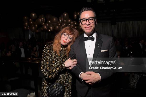 Natasha Lyonne and Fred Armisen attend the 2019 Netflix Primetime Emmy Awards After Party at Milk Studios on September 22, 2019 in Los Angeles,...