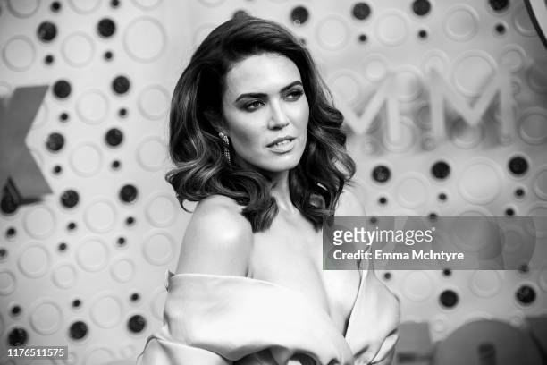 Mandy Moore arrives at the 71st Emmy Awards at Microsoft Theater on September 22, 2019 in Los Angeles, California.