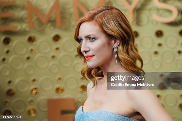 Brittany Snow arrives at the 71st Emmy Awards at Microsoft Theater on September 22, 2019 in Los Angeles, California.