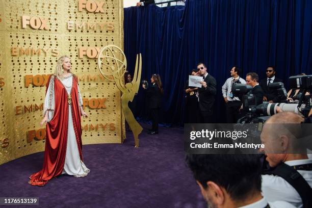 Gwendoline Christie arrives at the 71st Emmy Awards at Microsoft Theater on September 22, 2019 in Los Angeles, California.