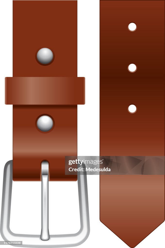 Men Belt Vector