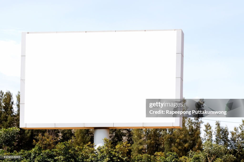 Billboard blank for outdoor advertising poster