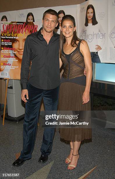 Marc Blucas and Katie Holmes during "First Daughter" Screening Hosted by Twentieth Century Fox and Seventeen Magazine at Clearview's Chelsea West...