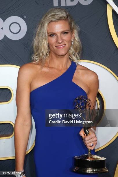 Lindsay Shookus attends the HBO's Post Emmy Awards Reception at The Plaza at the Pacific Design Center on September 22, 2019 in Los Angeles,...