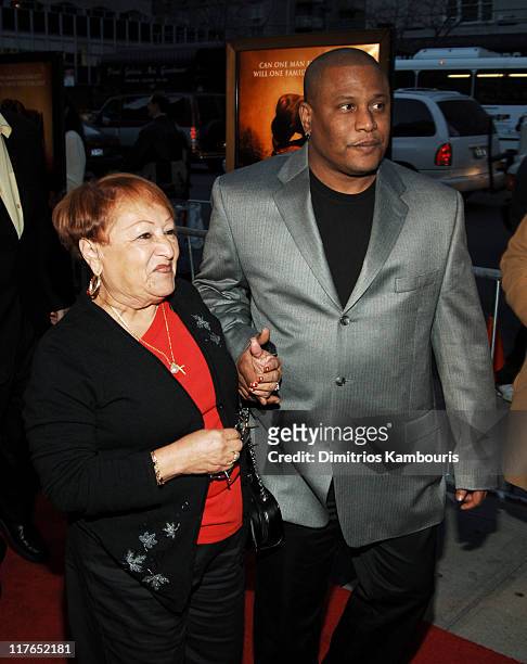 Lucy Paret and Benny Paret Jr. During "Ring Of Fire: The Emile Griffith Story" New York Premiere - Arrivals at Beacon Theatre in New York City, New...