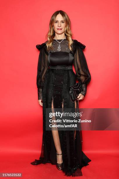 Elisabetta Marra attends the amfAR Gala Milano 2019 at Palazzo Mezzanotte on September 21, 2019 in Milan, Italy.