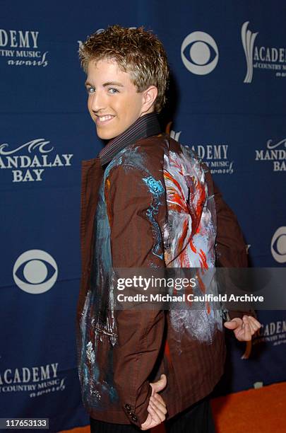 Billy Gilman wearing jacket designed by Rachel Kice